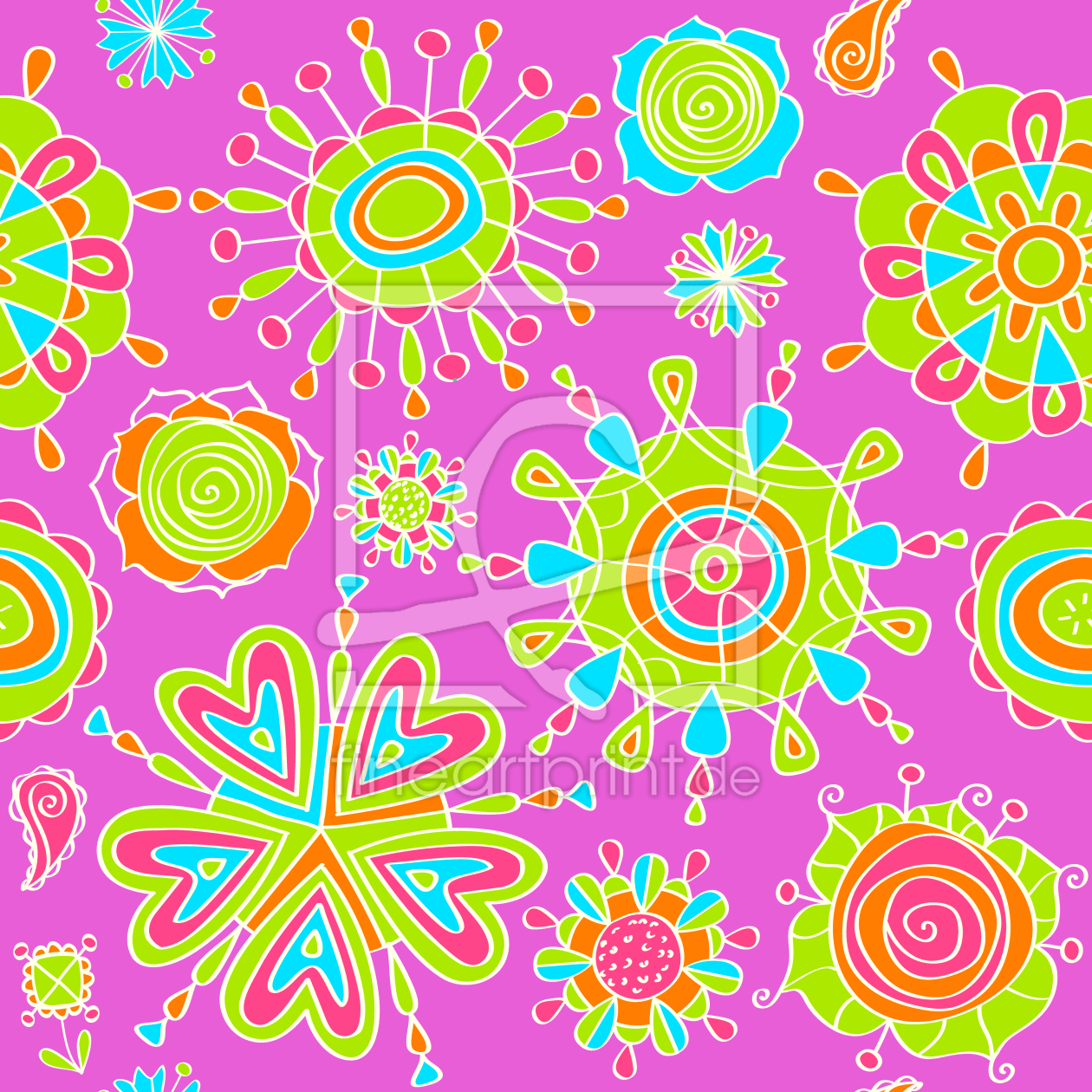 Bild-Nr.: 9010343 Stilisierte Blumen erstellt von patterndesigns-com