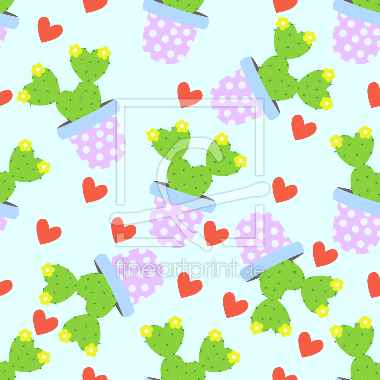Bild-Nr.: 9010361 Niedliche Kakteen erstellt von patterndesigns-com