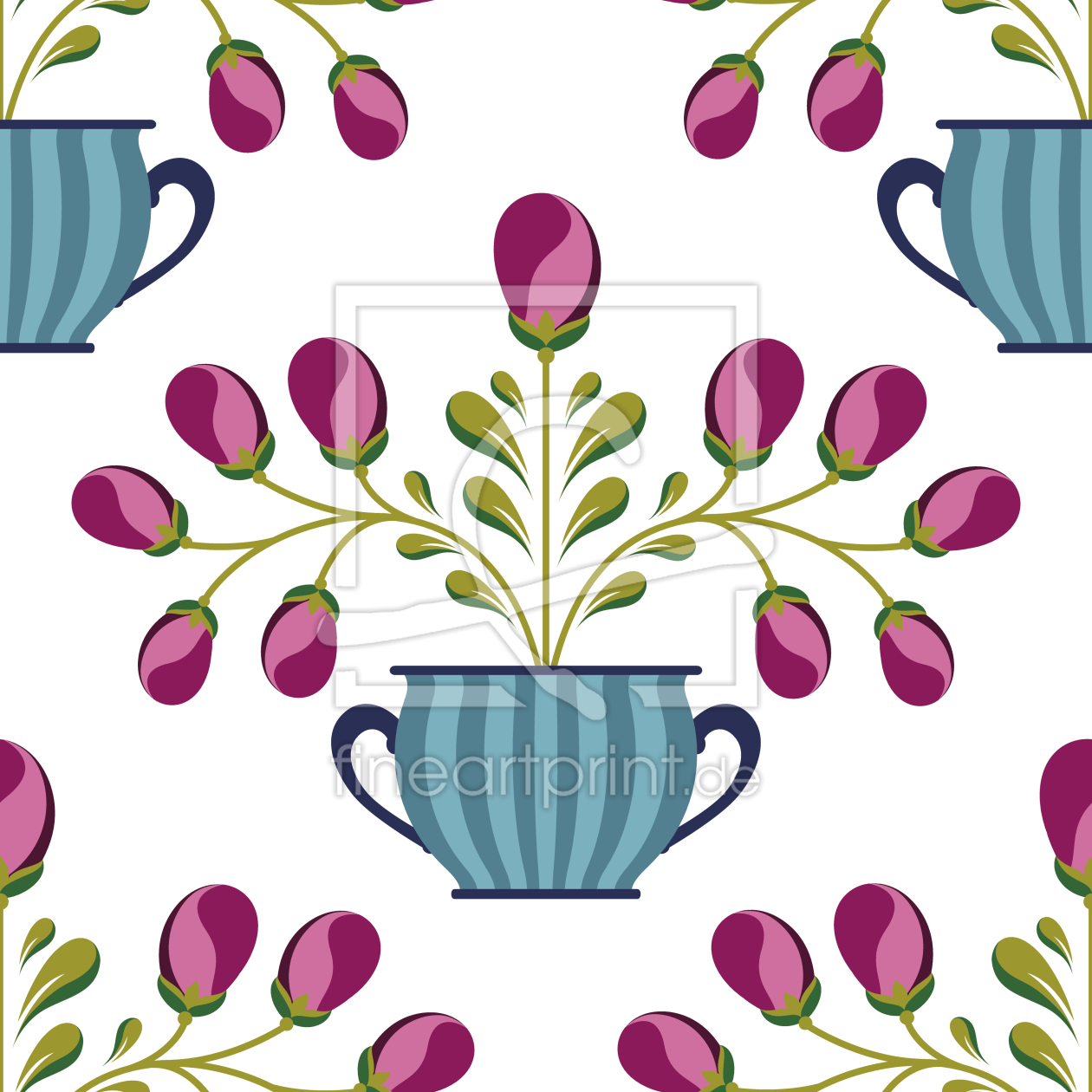 Bild-Nr.: 9010366 Blumentopf erstellt von patterndesigns-com