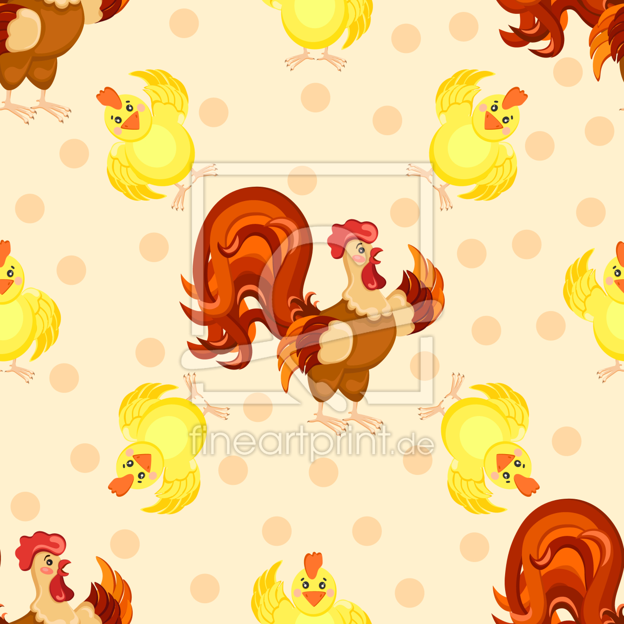 Bild-Nr.: 9010395 Lustiger Hahn erstellt von patterndesigns-com
