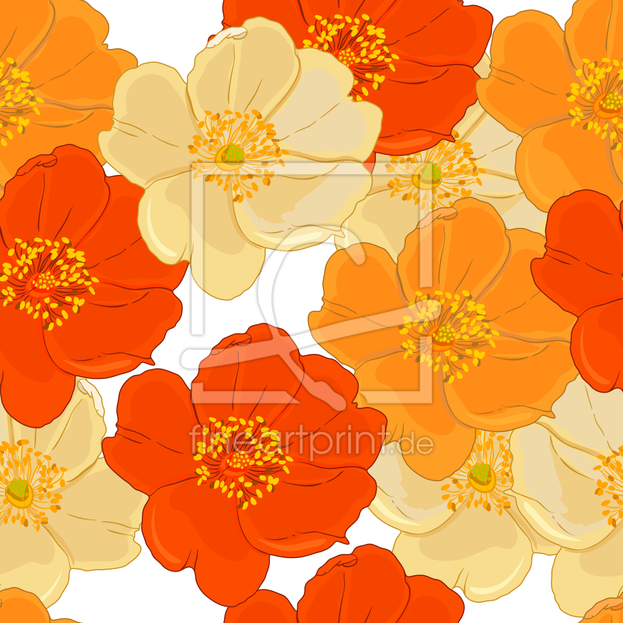 Bild-Nr.: 9010397 Dornstrauch Blüten erstellt von patterndesigns-com