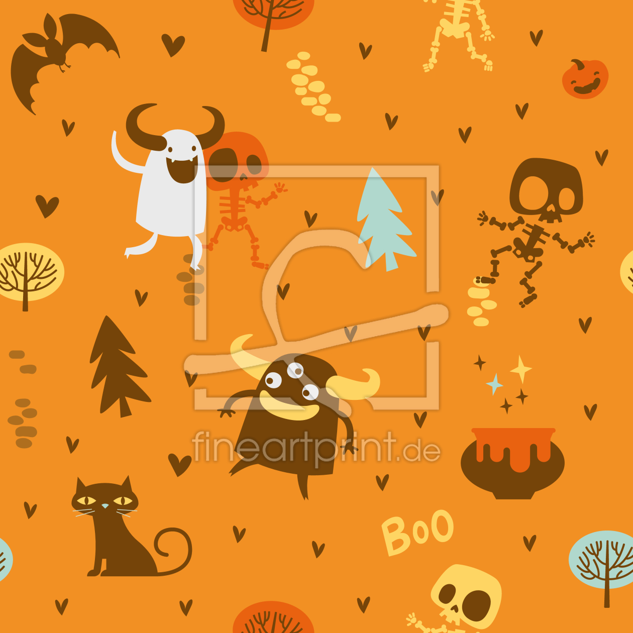 Bild-Nr.: 9010432 Skelette und Monster Freunde erstellt von patterndesigns-com