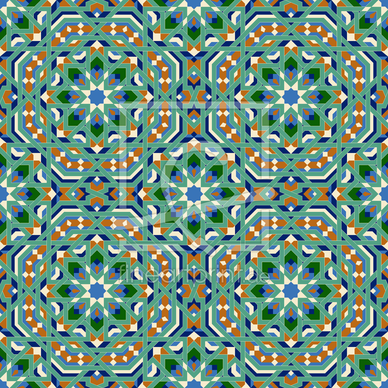 Bild-Nr.: 9010480 Marokko Hexagon erstellt von patterndesigns-com