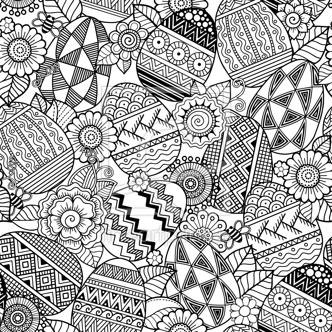 Bild-Nr.: 9010557 Ostereier Im Mandala-Stil erstellt von patterndesigns-com