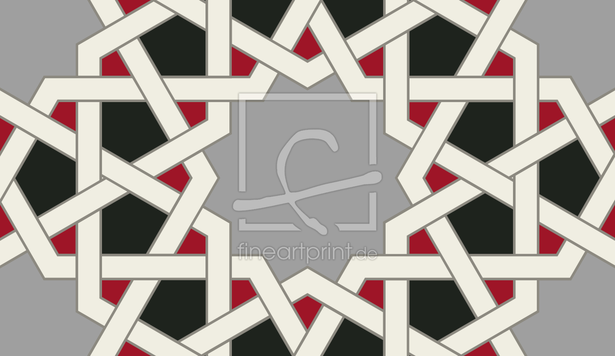 Bild-Nr.: 9010604 Mosaik Alhambra Wand erstellt von patterndesigns-com