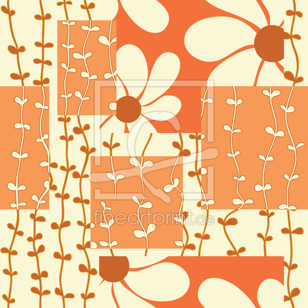 Bild-Nr.: 9010729 Blume und Liane erstellt von patterndesigns-com