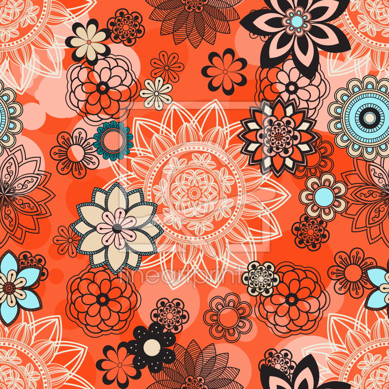 Bild-Nr.: 9010819 Gemalte Blumen erstellt von patterndesigns-com