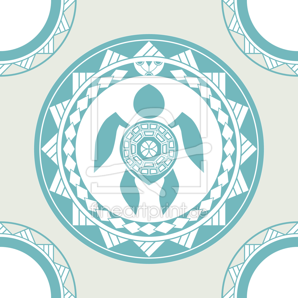 Bild-Nr.: 9010858 Maori Schildkröte erstellt von patterndesigns-com