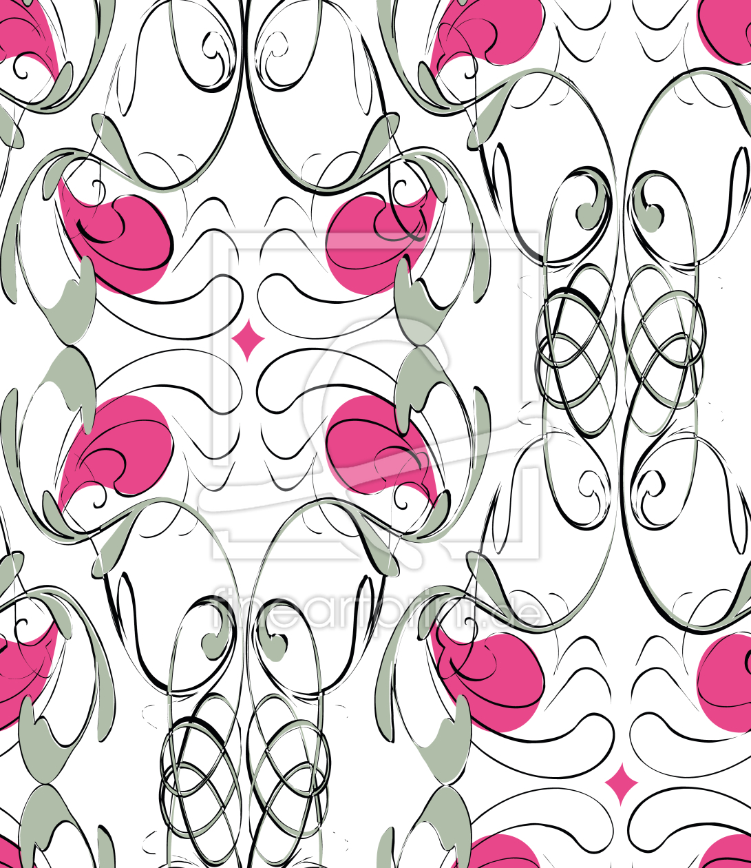 Bild-Nr.: 9010980 Dekorativer Jugendstil-Flair erstellt von patterndesigns-com