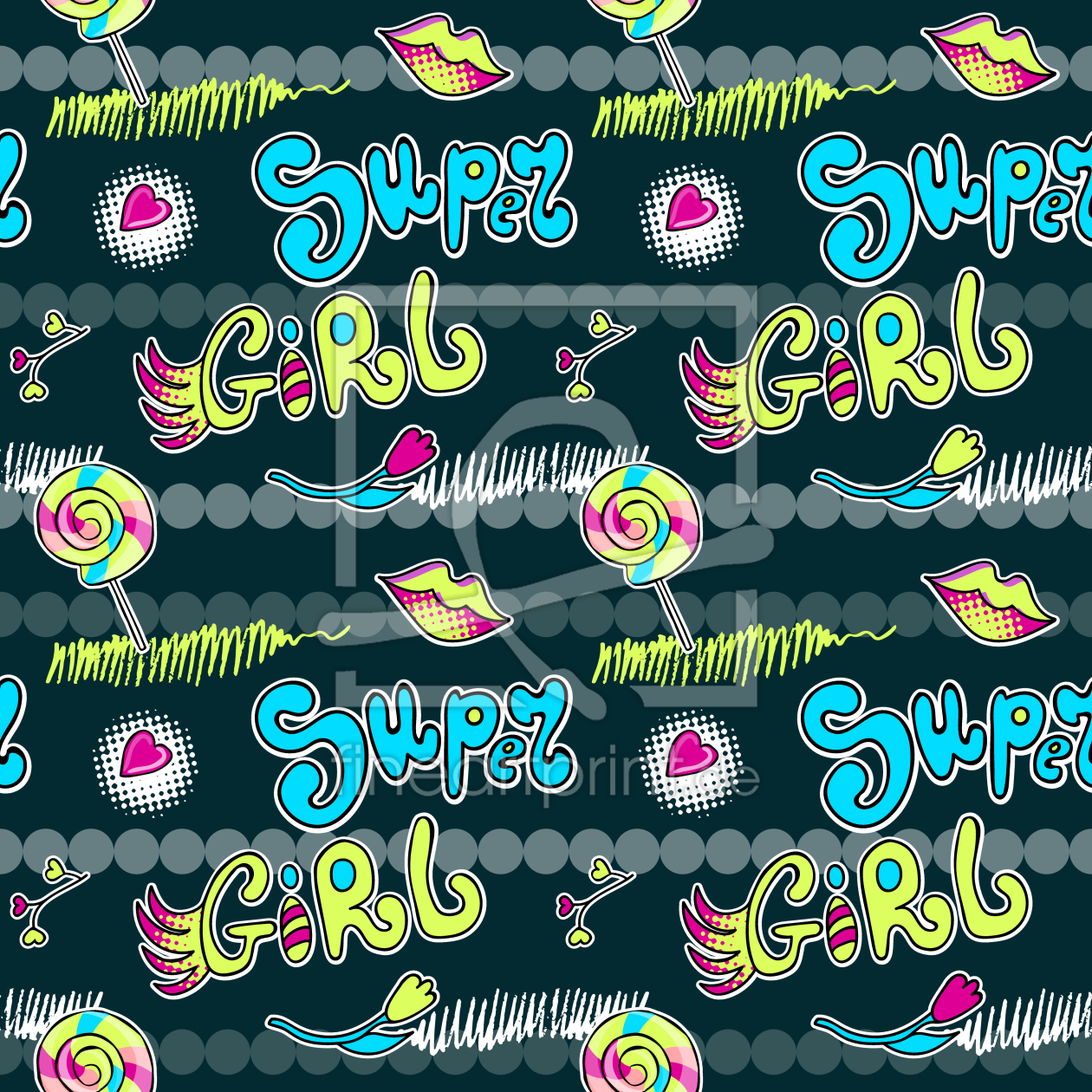 Bild-Nr.: 9011212 Super Girl erstellt von patterndesigns-com