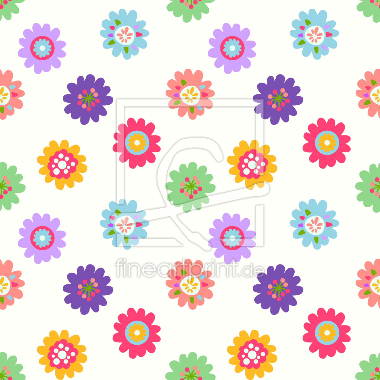 Bild-Nr.: 9011258 Mädchenhafte Blumen erstellt von patterndesigns-com