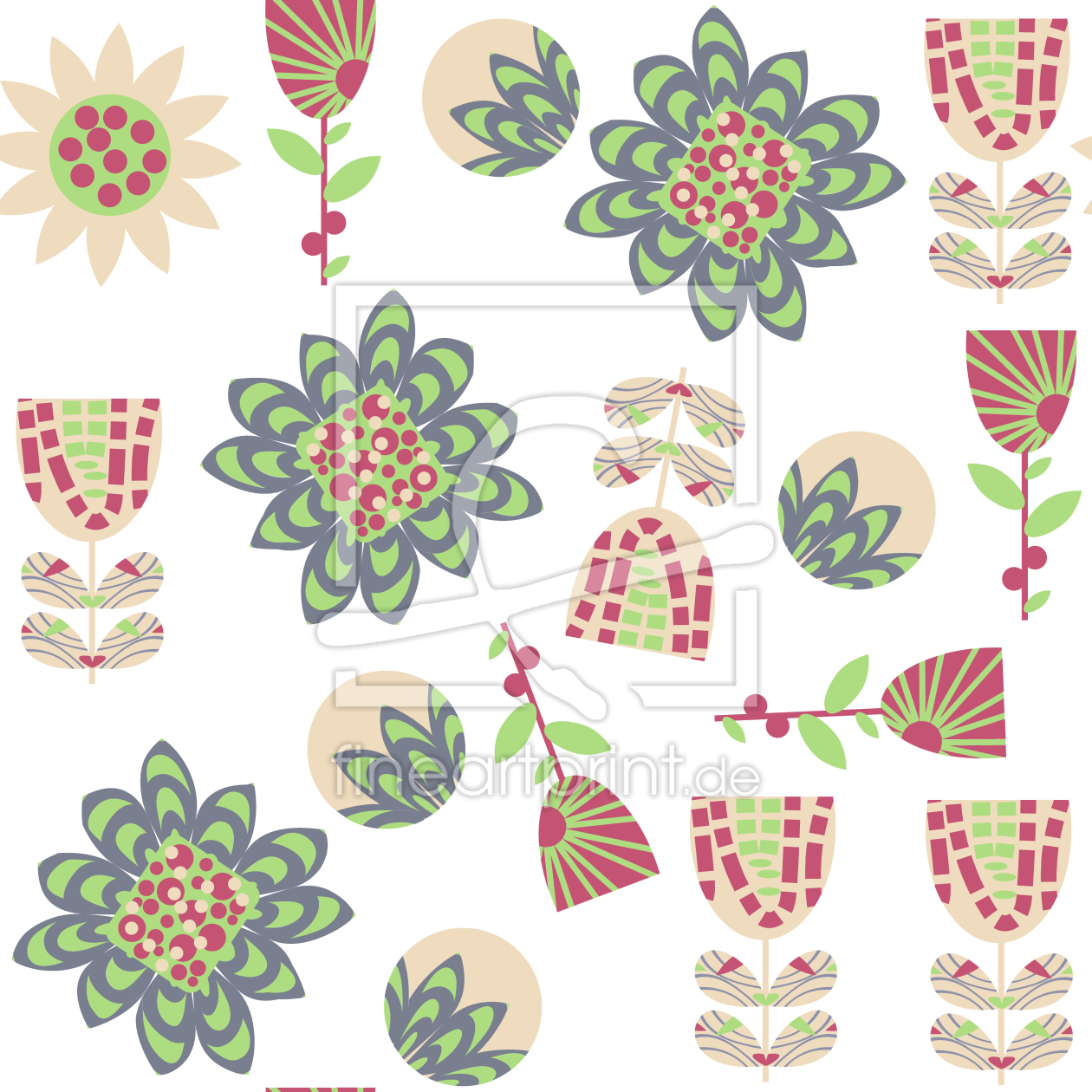 Bild-Nr.: 9011267 Blumen Remix erstellt von patterndesigns-com
