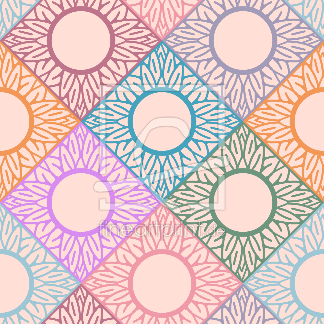 Bild-Nr.: 9011347 Sunflower Spiegel erstellt von patterndesigns-com