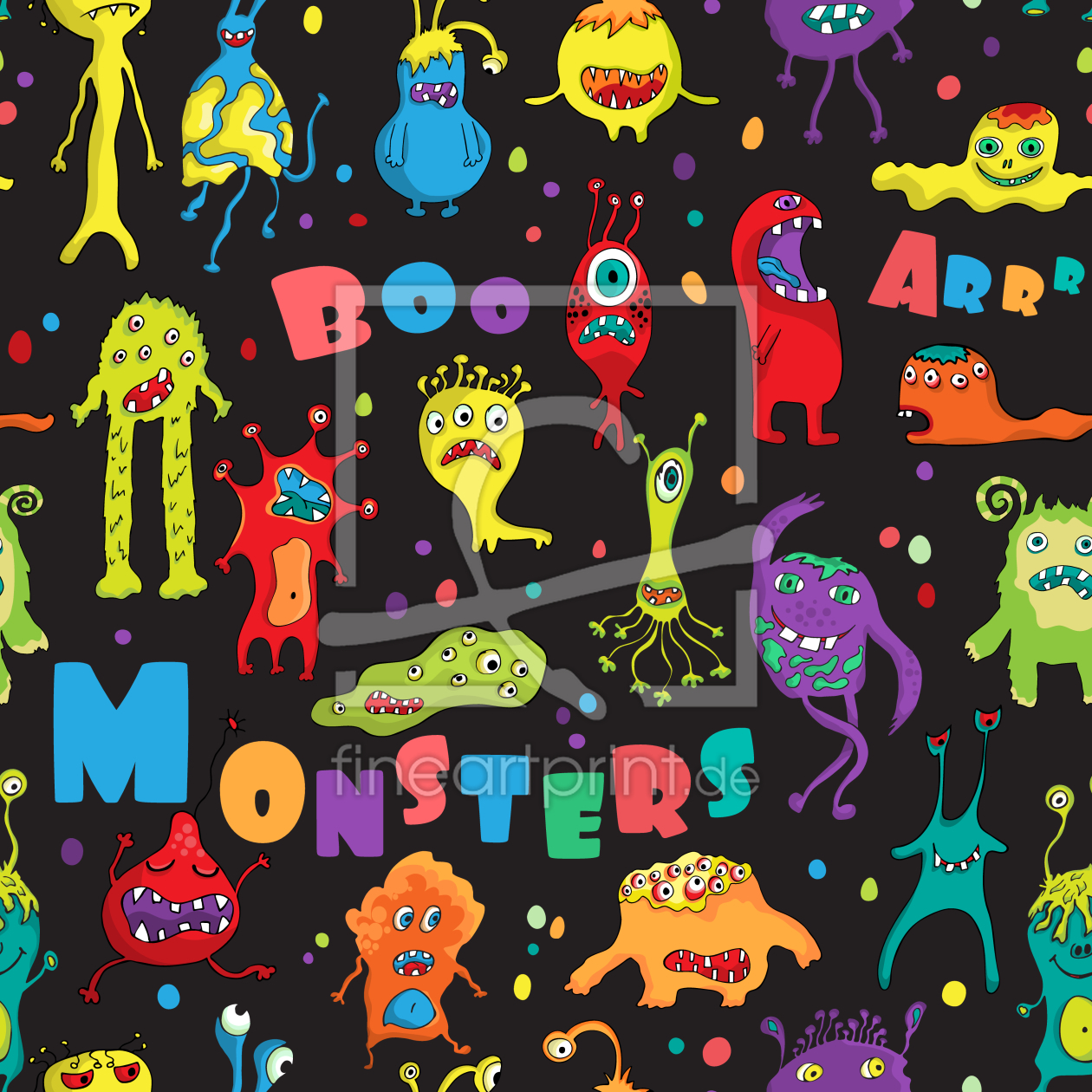 Bild-Nr.: 9011367 Monster-Party erstellt von patterndesigns-com