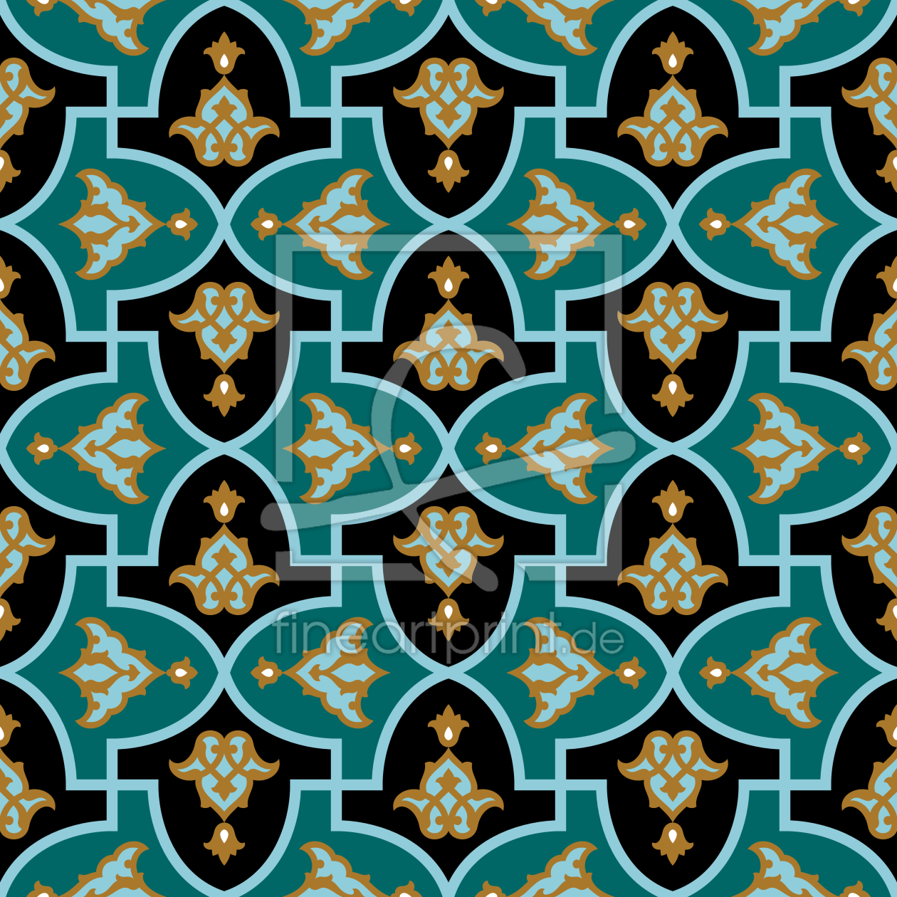 Bild-Nr.: 9011380 Islamische Blume erstellt von patterndesigns-com