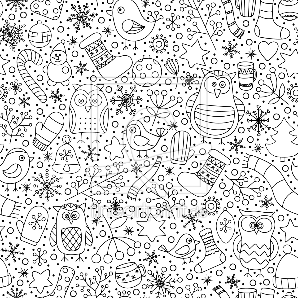Bild-Nr.: 9011390 Geniesse Die Winterzeit erstellt von patterndesigns-com
