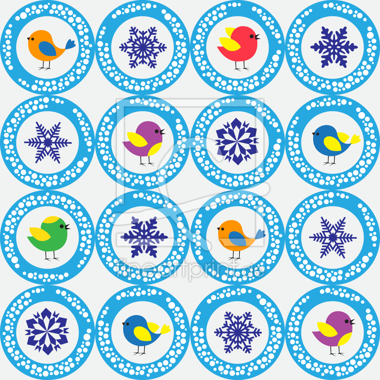 Bild-Nr.: 9011481 Ovaler Winter erstellt von patterndesigns-com