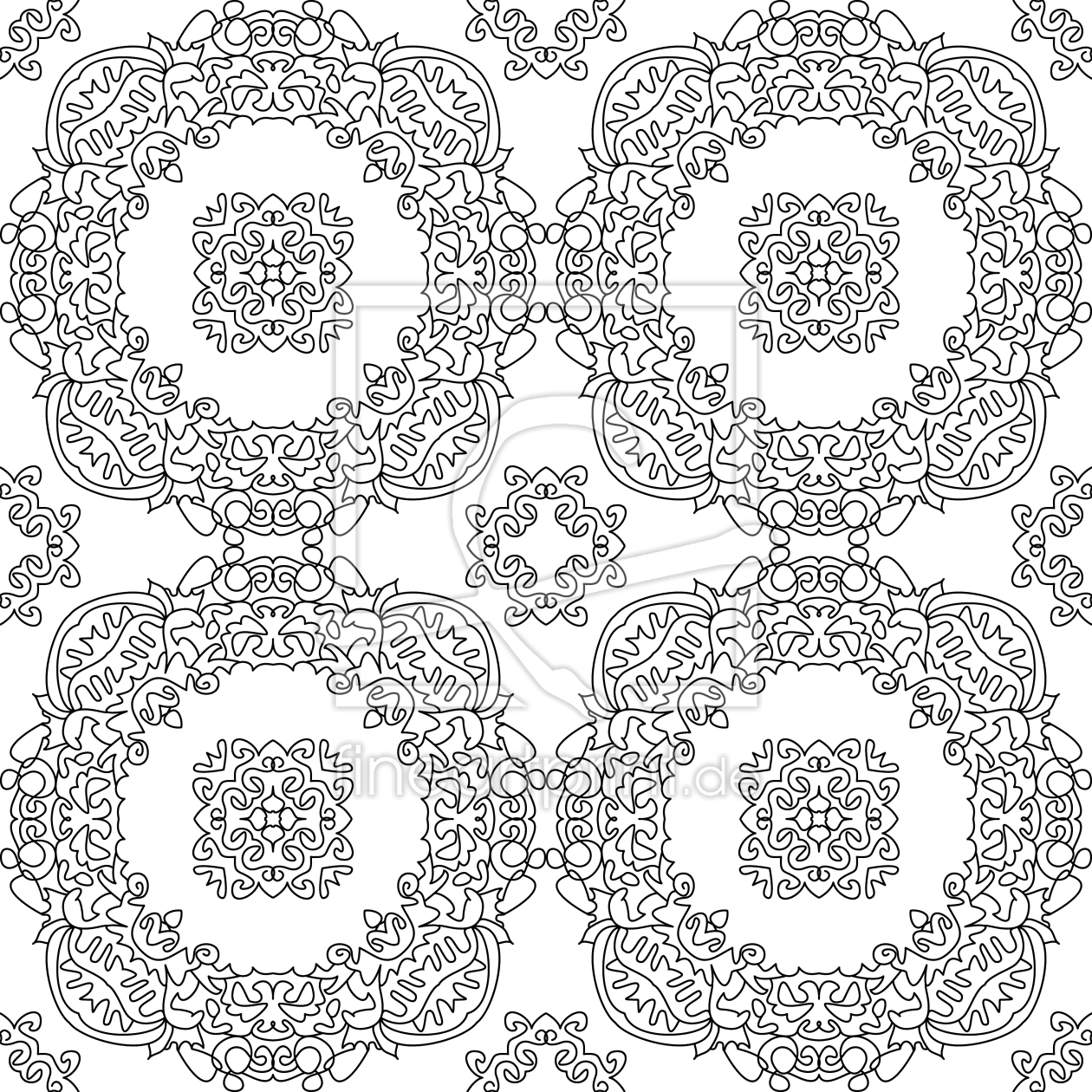 Bild-Nr.: 9011526 Filigran Geschnörkelt erstellt von patterndesigns-com