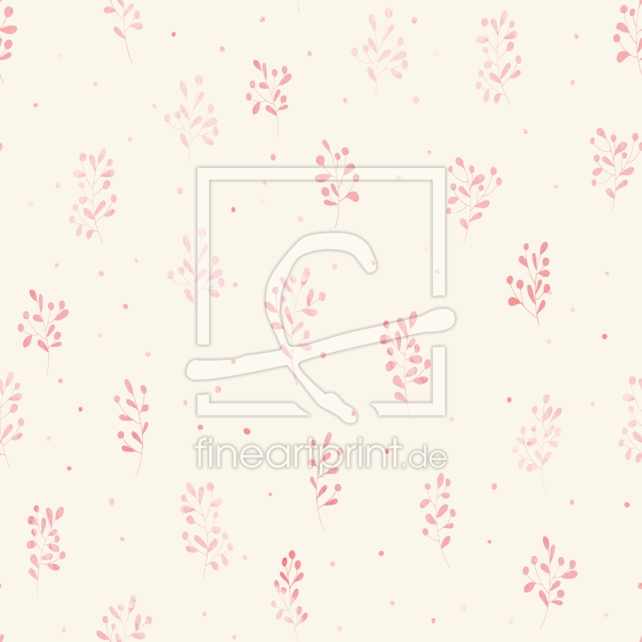 Bild-Nr.: 9011531 Zarte Aquarell Blumen und Zweige erstellt von patterndesigns-com