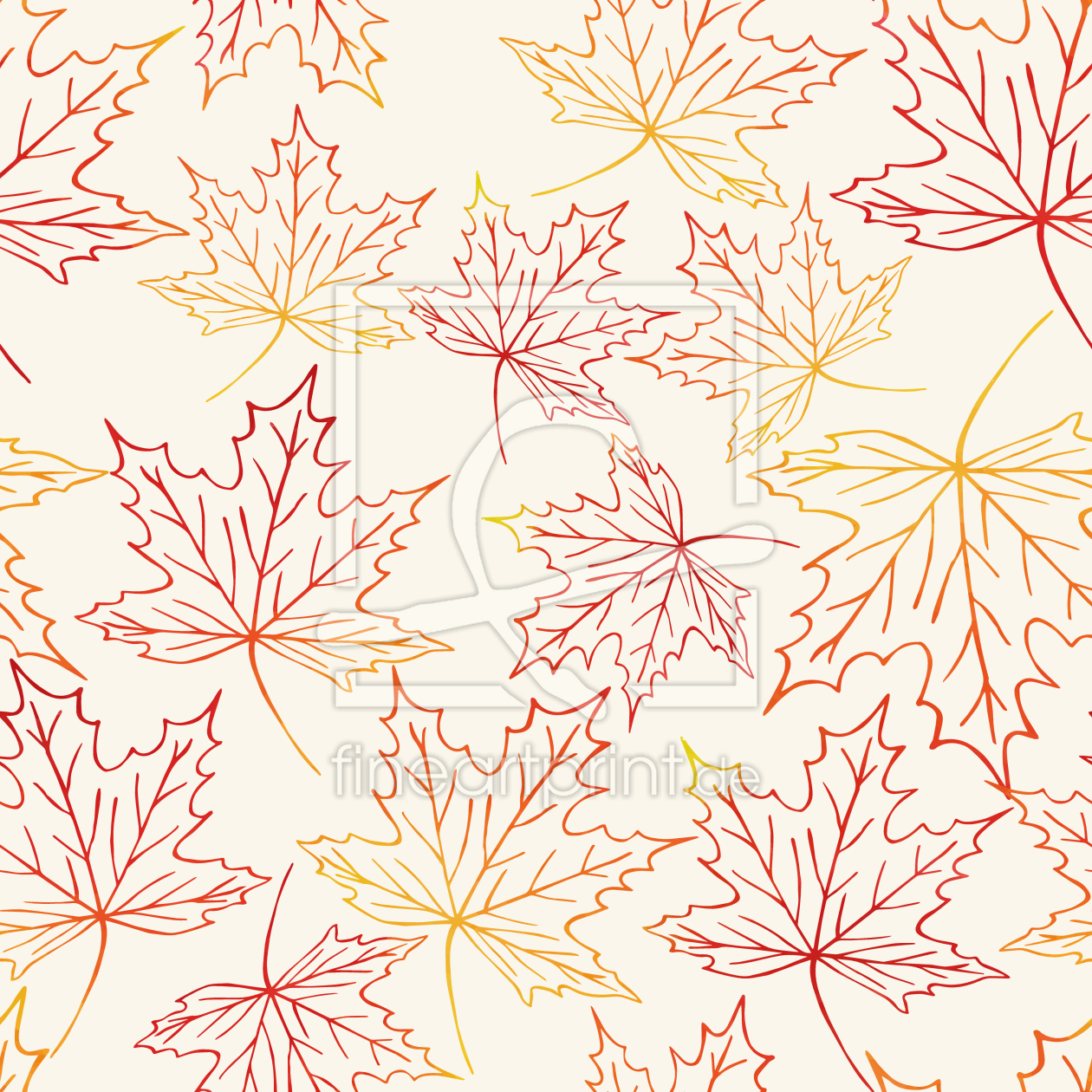 Bild-Nr.: 9011538 Aquarell Ahornblätter erstellt von patterndesigns-com