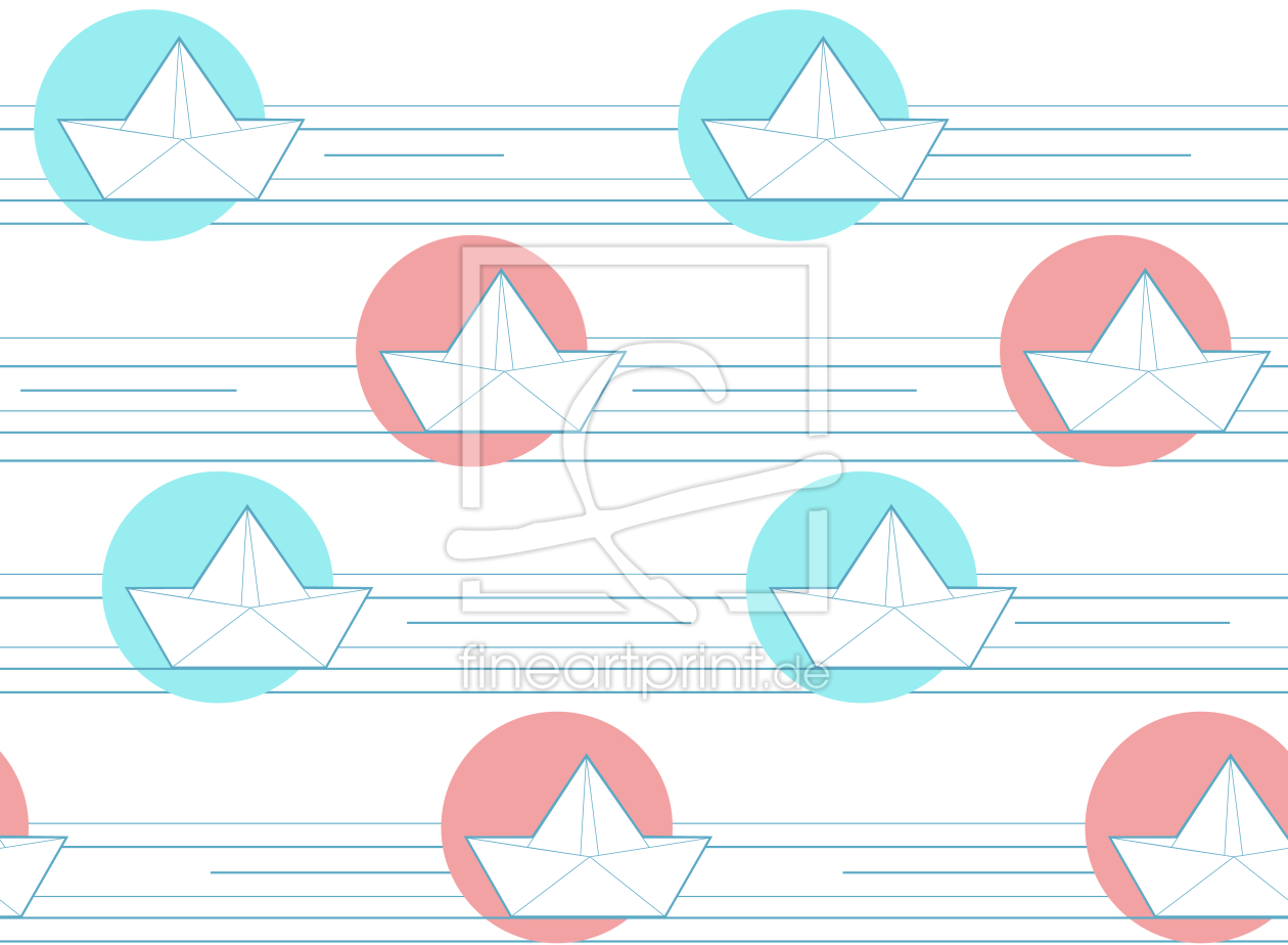 Bild-Nr.: 9011579 Origami Papierschiffchen erstellt von patterndesigns-com