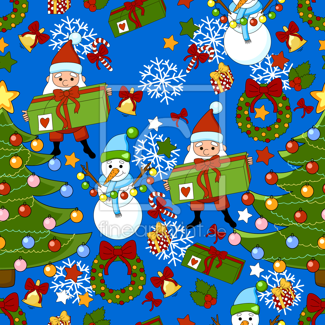 Bild-Nr.: 9011628 Weihnachtsfeier Mit Dem Weihnachtsmann erstellt von patterndesigns-com