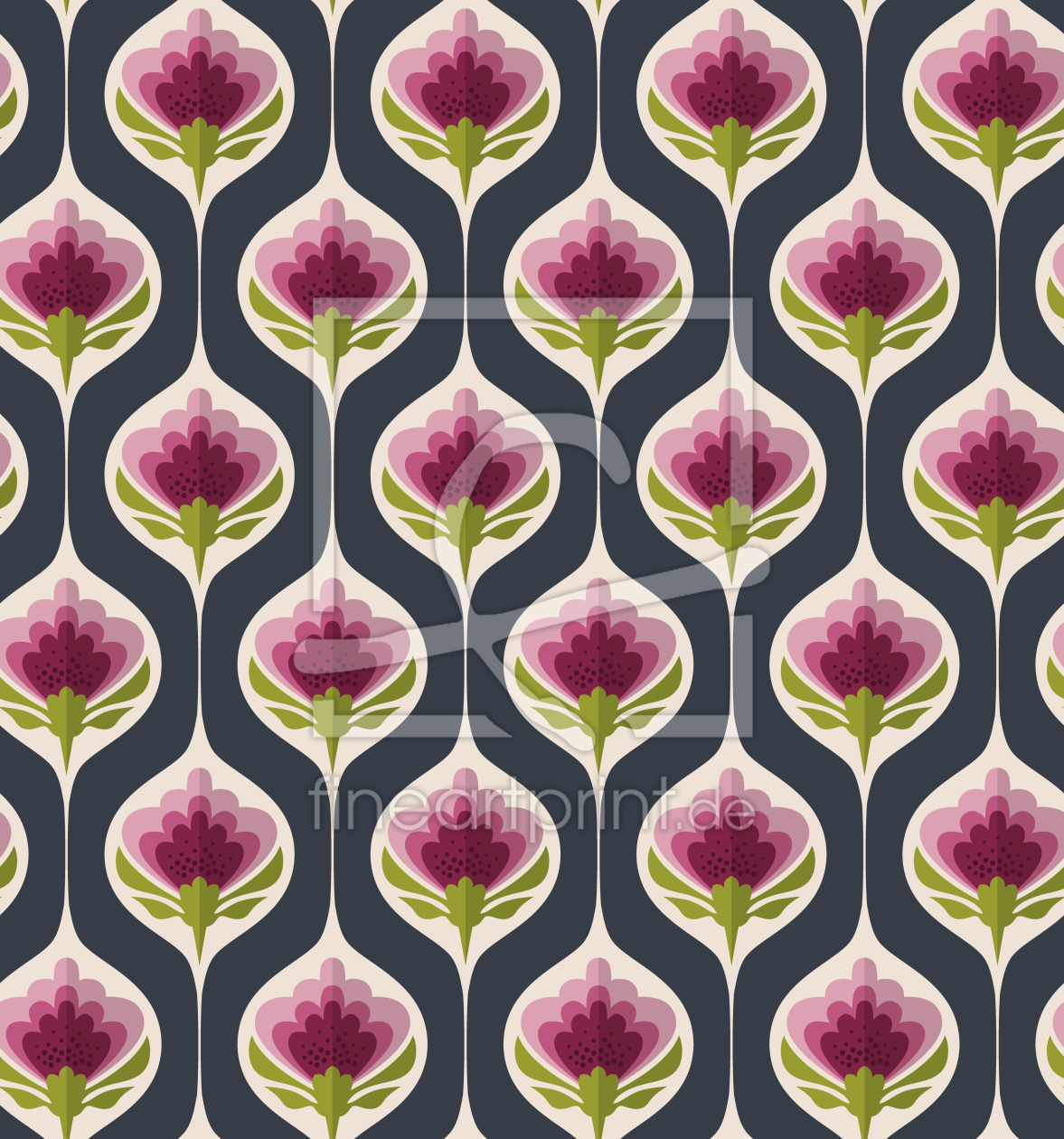 Bild-Nr.: 9011742 Umschlossene Blumen erstellt von patterndesigns-com