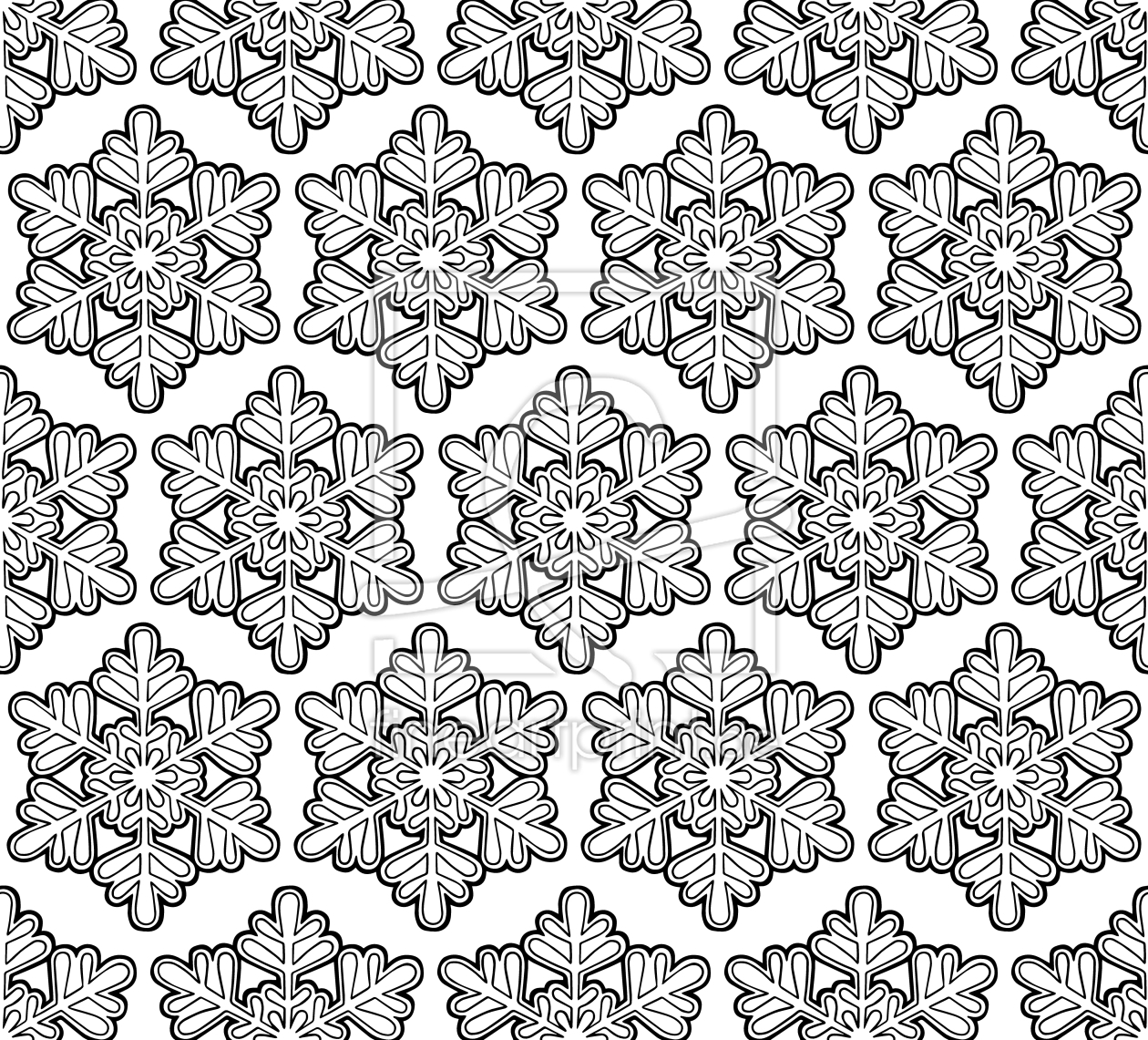 Bild-Nr.: 9011835 Schneeflocken Einfachheit erstellt von patterndesigns-com