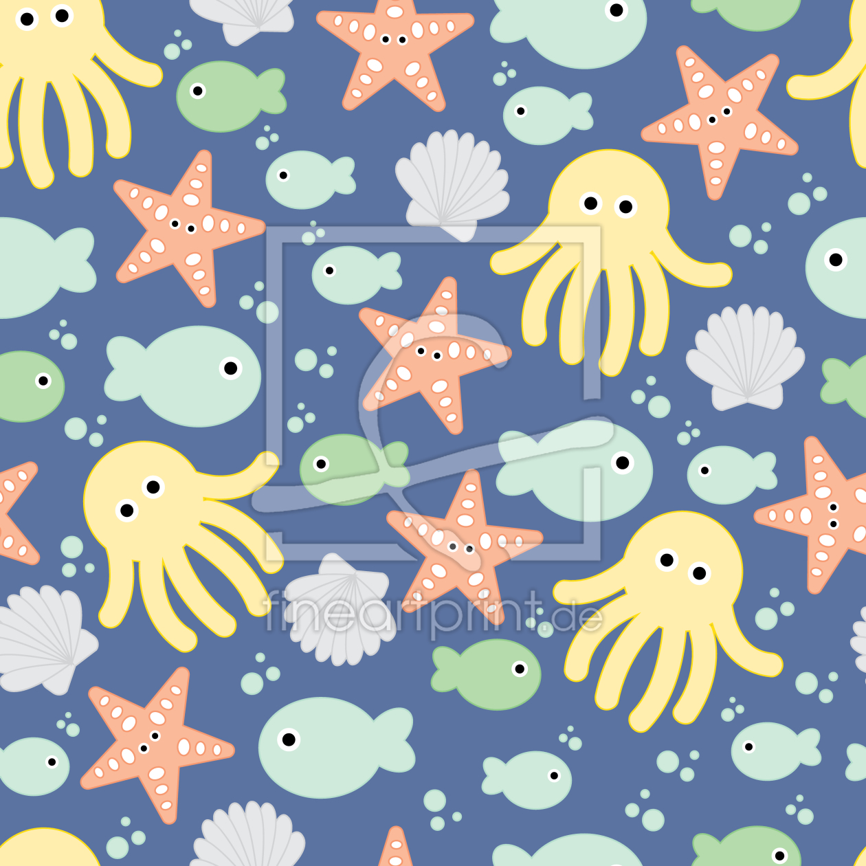 Bild-Nr.: 9011860 Niedliche Unterwasserwelt erstellt von patterndesigns-com