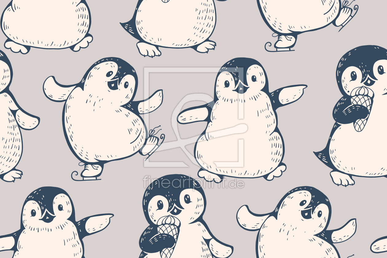 Bild-Nr.: 9011941 Pinguine Lieben Eiskreme erstellt von patterndesigns-com