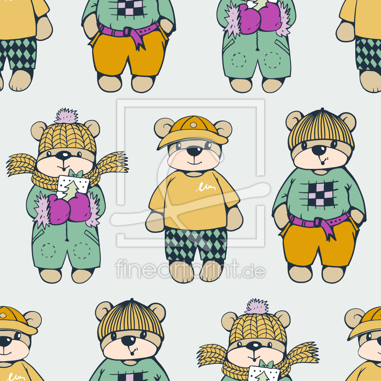 Bild-Nr.: 9011945 Lässiger Teddy erstellt von patterndesigns-com