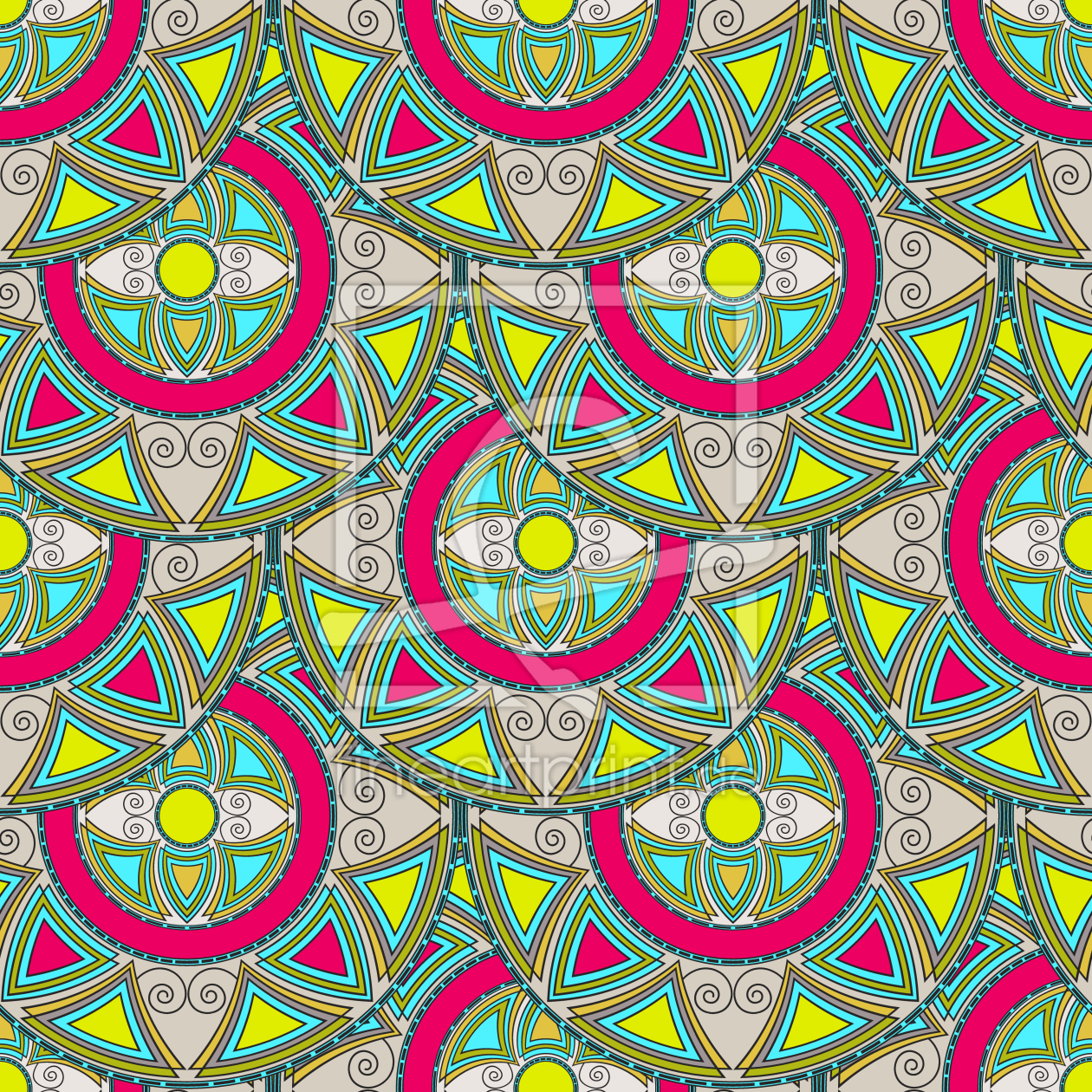 Bild-Nr.: 9011951 Mandala Kreise erstellt von patterndesigns-com