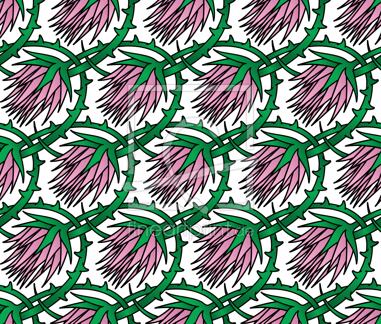 Bild-Nr.: 9011980 Blüten Klette erstellt von patterndesigns-com