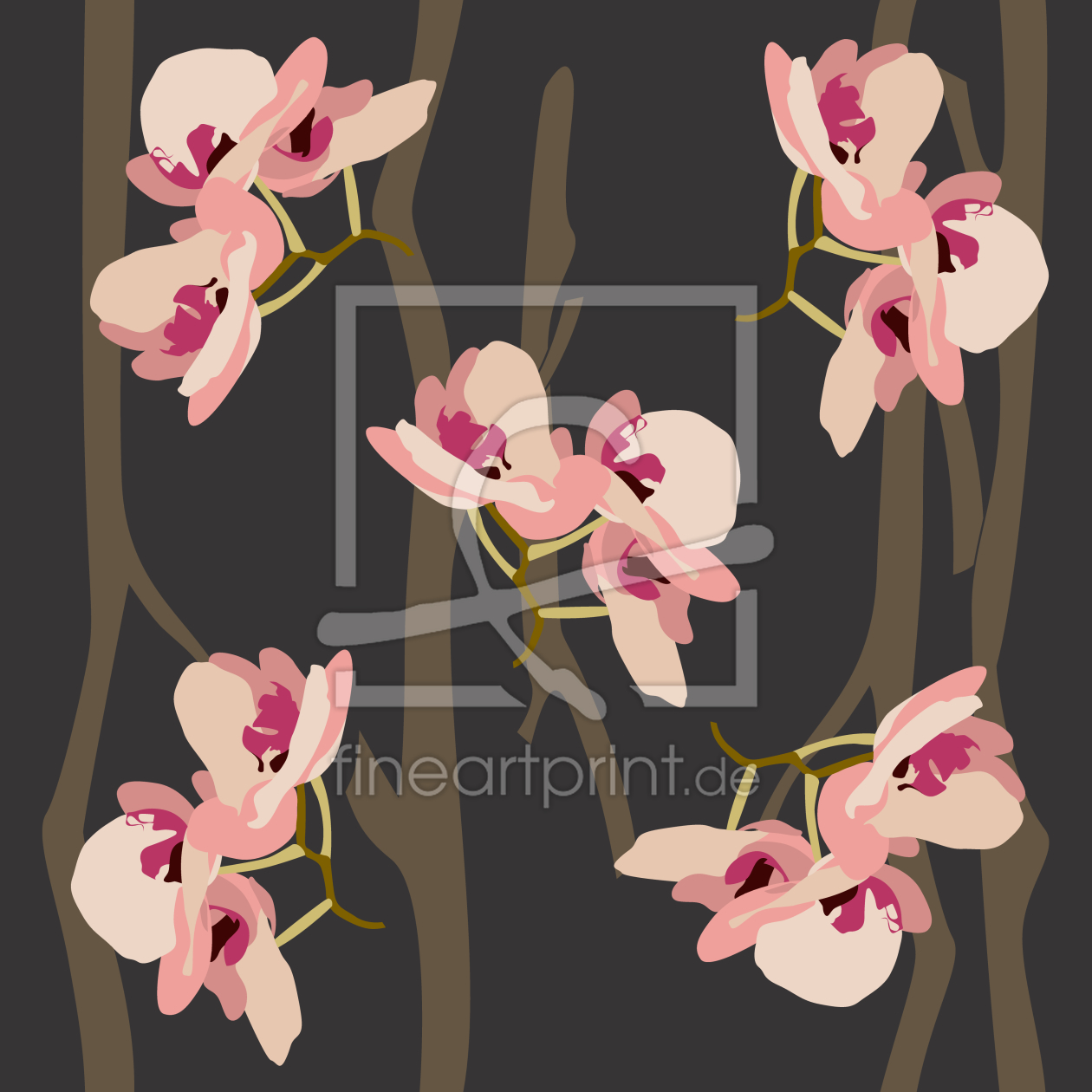 Bild-Nr.: 9011987 Wilde Orchideen erstellt von patterndesigns-com