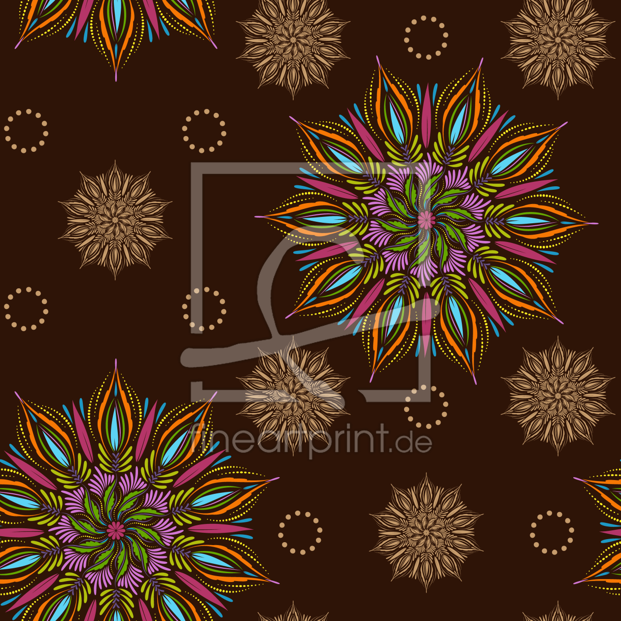 Bild-Nr.: 9011991 Mystisches Erd Mandala erstellt von patterndesigns-com