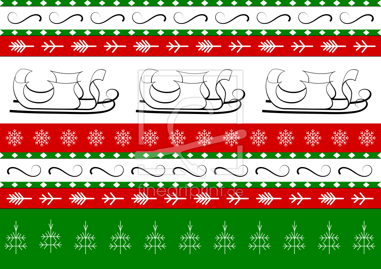 Bild-Nr.: 9012051 Weihnachtsschlitten erstellt von patterndesigns-com