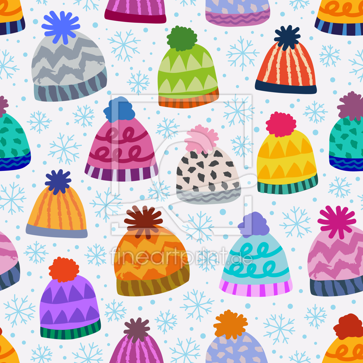 Bild-Nr.: 9012057 Gestrickte Mützen erstellt von patterndesigns-com