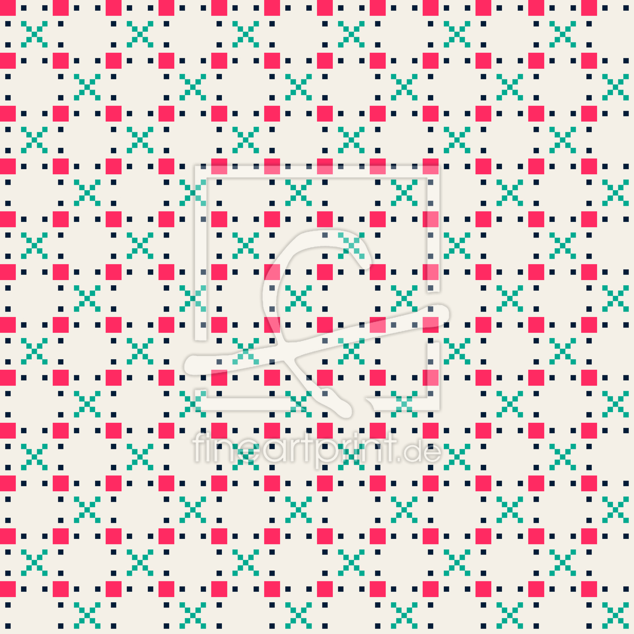 Bild-Nr.: 9012172 Niedliche pixelige Ornamente erstellt von patterndesigns-com