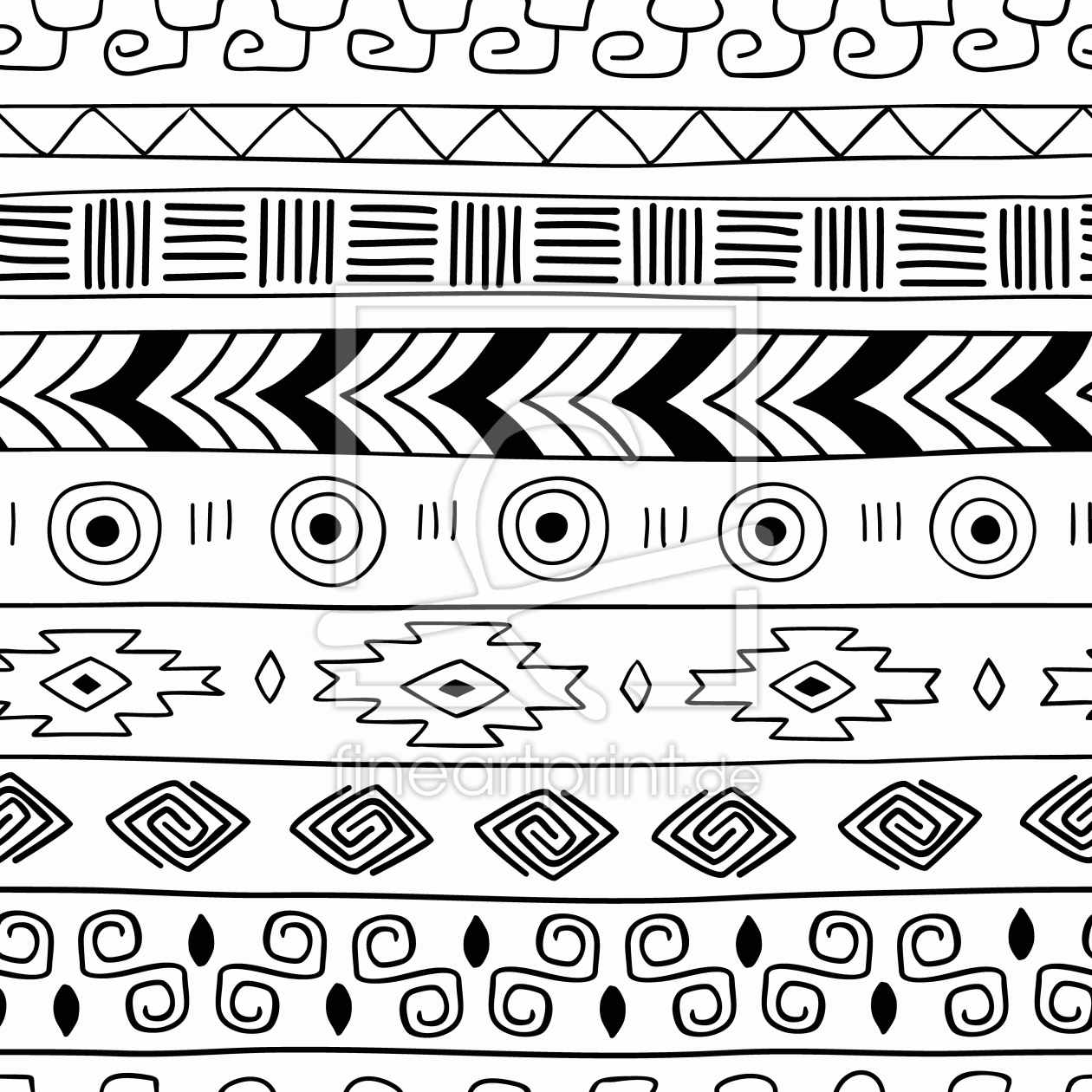Bild-Nr.: 9012191 Trendige Tribal Streifen erstellt von patterndesigns-com