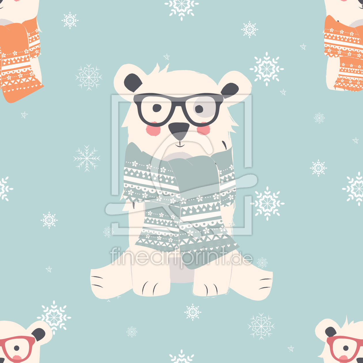 Bild-Nr.: 9012240 Winter Bären erstellt von patterndesigns-com