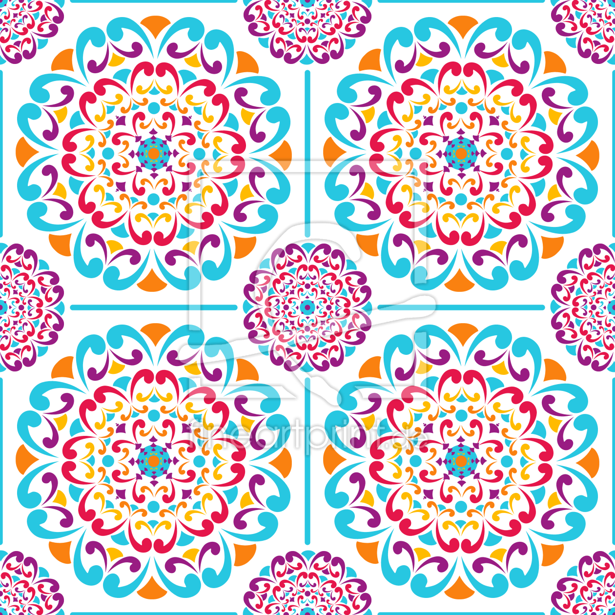 Bild-Nr.: 9012272 Mandala Fliesen erstellt von patterndesigns-com