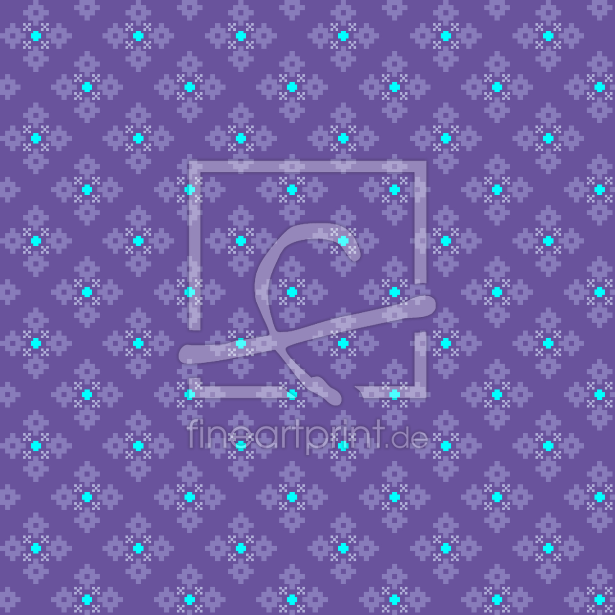 Bild-Nr.: 9012392 Pixel Schneeflocken erstellt von patterndesigns-com