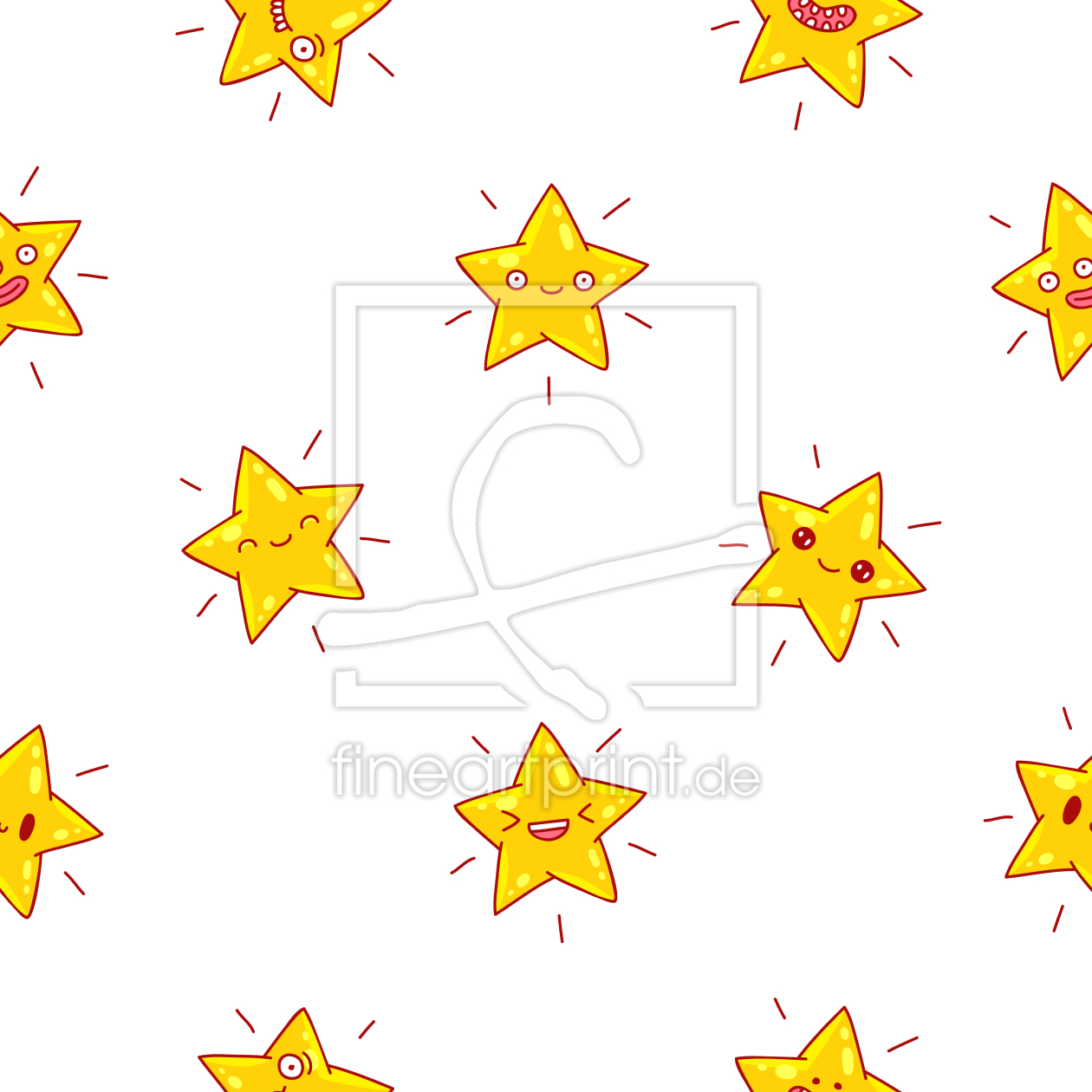 Bild-Nr.: 9012405 Lustige Cartoon-Sterne erstellt von patterndesigns-com