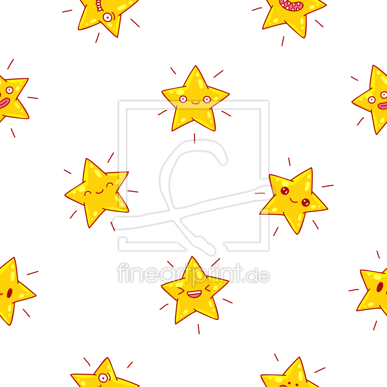 Bild-Nr.: 9012405 Lustige Cartoon-Sterne erstellt von patterndesigns-com