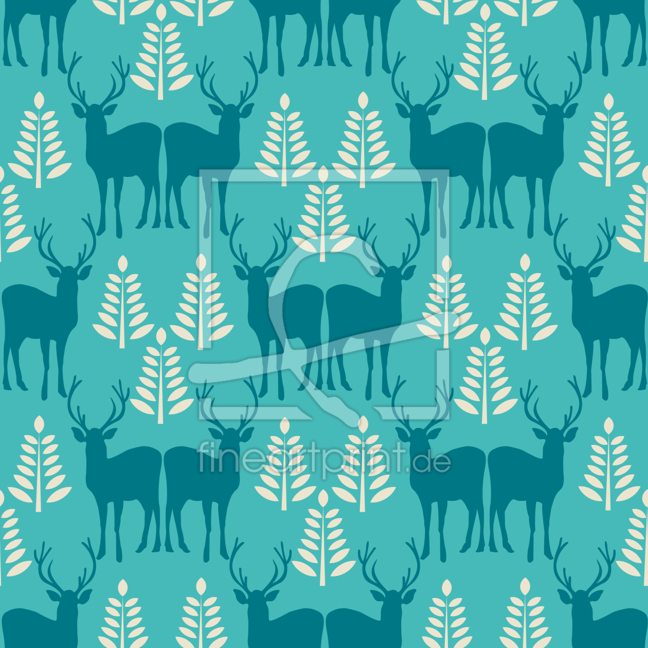 Bild-Nr.: 9012410 Winterliche Waldtiere erstellt von patterndesigns-com