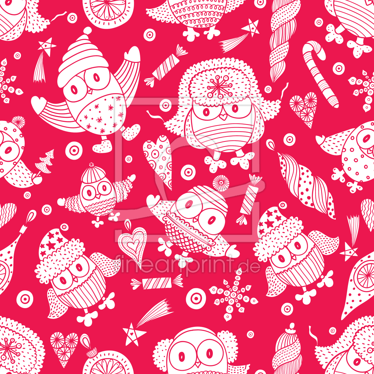Bild-Nr.: 9012431 Fröhliche Eulen erstellt von patterndesigns-com