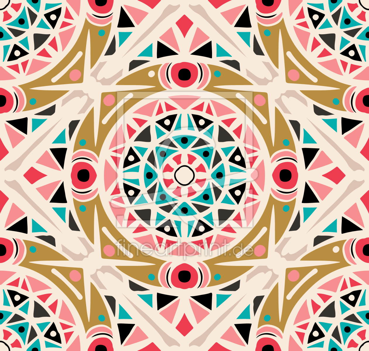 Bild-Nr.: 9012508 Zickzack Mandala erstellt von patterndesigns-com