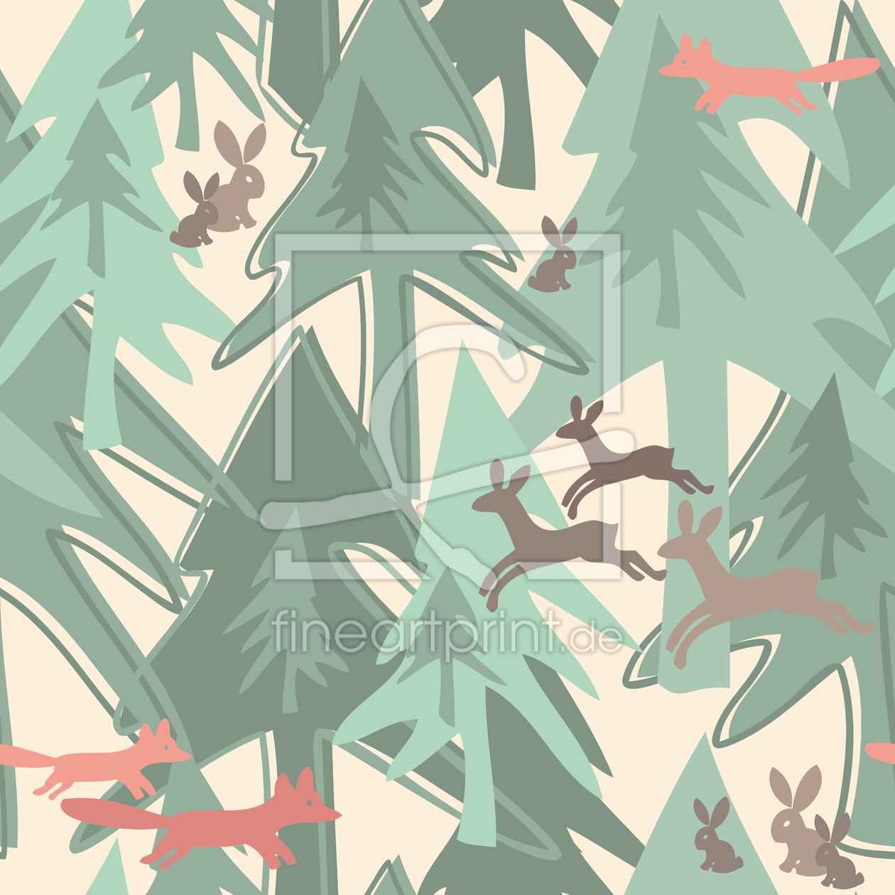 Bild-Nr.: 9012512 Jahreszeitenwechsel Im Wald erstellt von patterndesigns-com