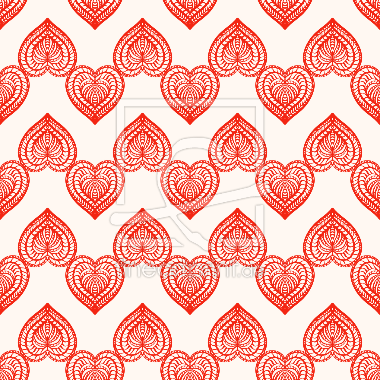 Bild-Nr.: 9012561 Filigrane verzierte Herzen erstellt von patterndesigns-com
