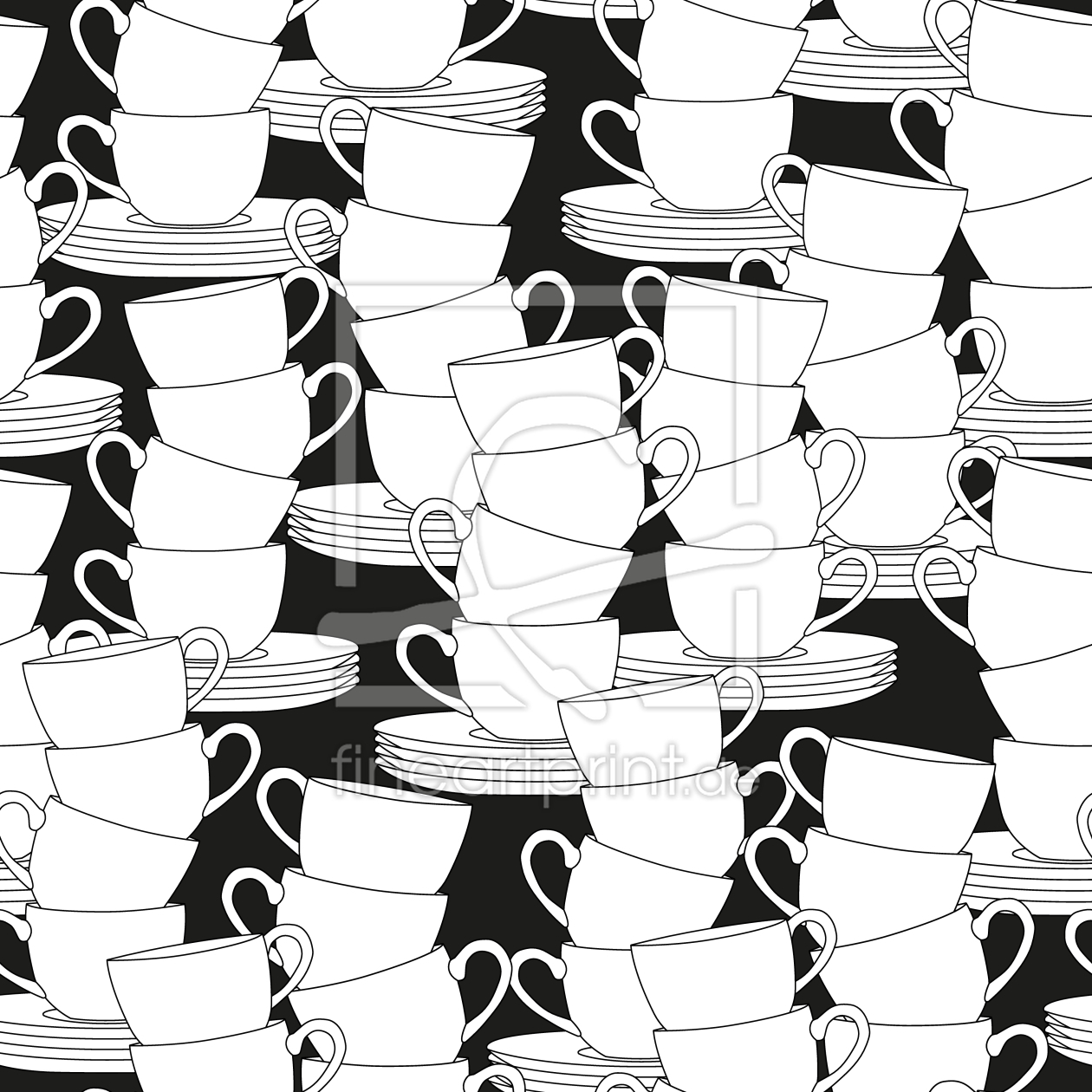 Bild-Nr.: 9012606 Gestapelte Tassen erstellt von patterndesigns-com